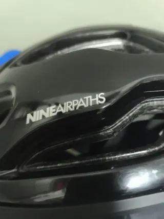 Casco de Bicicleta Negro y Blanco talla L