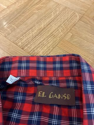 Camisa El Ganso cuadros hombre talla 37