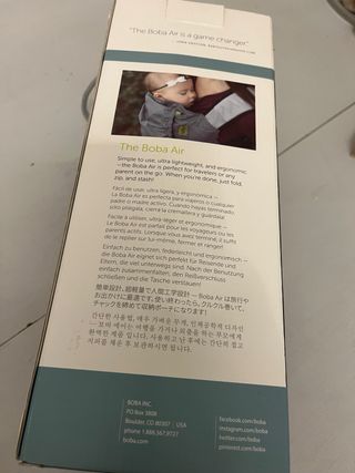 Mochila Portabebés Boba Air Gris