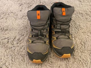 Botas Salomon Niño Gris Naranja Waterproof