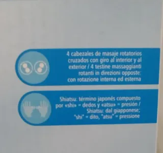 Conjín masajeador Shiatsu.