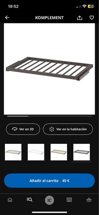Pantalonero Ikea pax Komplement