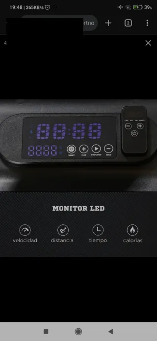 Cinta de andar plegable