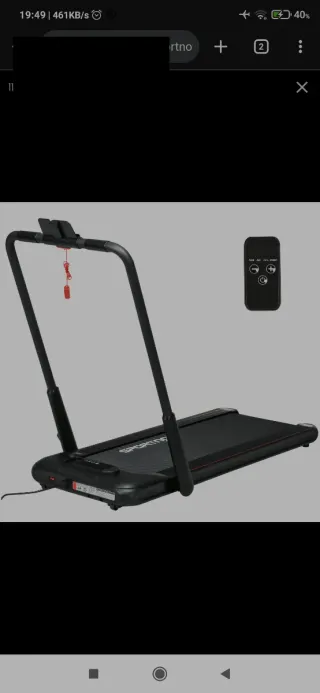 Cinta de andar plegable