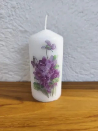 Candele decorative floreali
