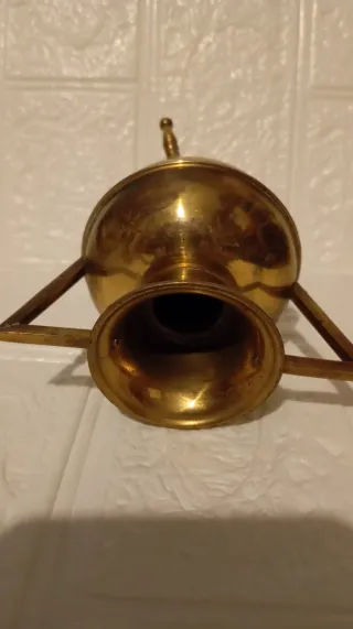 Jarrón Búcaro Latón Dorado