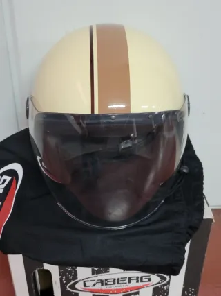 Casco Jet Caberg Retro Crema