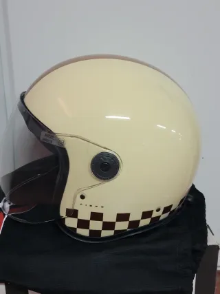 Casco Jet Caberg Retro Crema