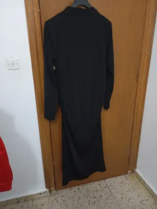 Vestido largo H&M negro talla M