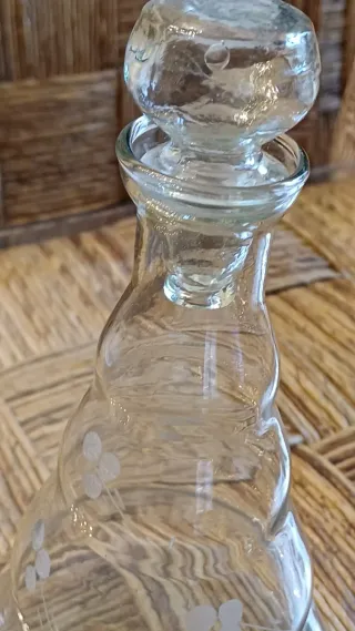 Juego de Licor- Cristal Soplado artesanalmente.