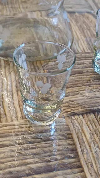Juego de Licor- Cristal Soplado artesanalmente.