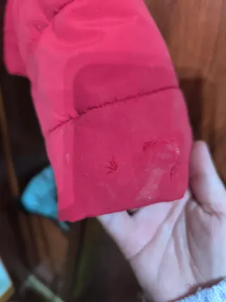 Chaqueta TINTORETTO Roja con Capucha y Pelo