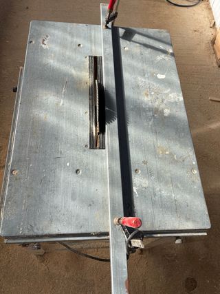 Mesa de corte para carpintería