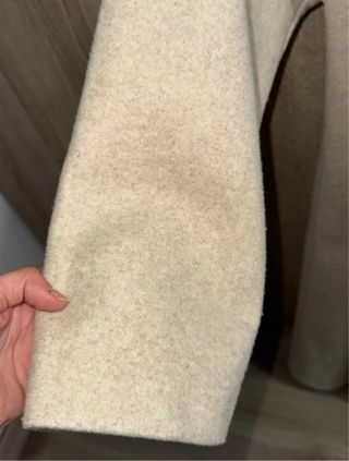 Abrigo Stradivarius Beige Mujer