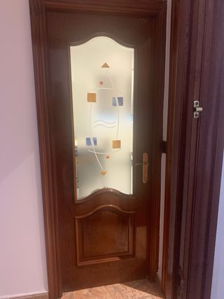 7 Puertas Macizas Madera Oscura