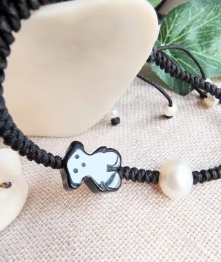 Pulsera TOUS Onix y Perlas