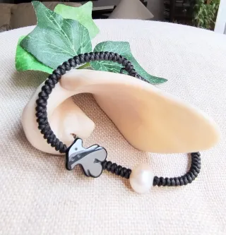 Pulsera TOUS Onix y Perlas