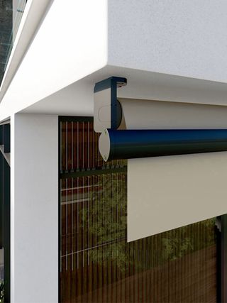 Toldo SUN STOP manual brazo estor beige