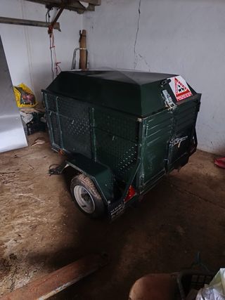 Remolque de galgos verde