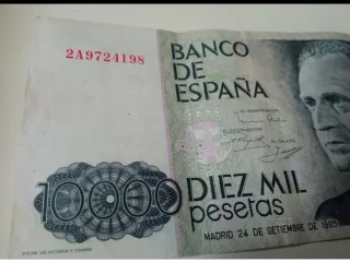 Billete 10000 pesetas 24 setiembre 1985