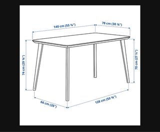 Mesa de comedor madera IKEA Lisabo