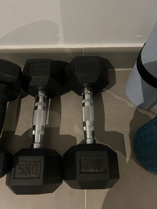 Set de pesas gimnasio