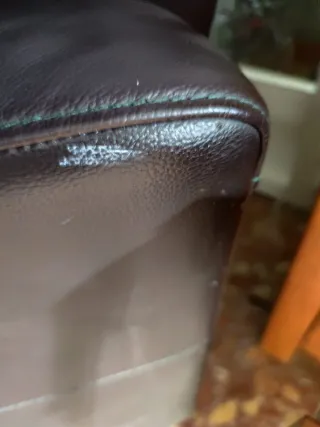 Sillón relax piel marrón