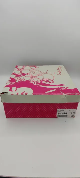 Botines tacón plataforma morados talla 39