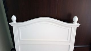 Cabecero de cama de madera blanco 90