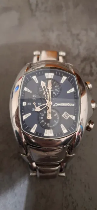 Orologio Chronotech Prisma Uomo Cronografo Acciaio