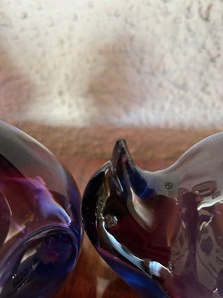 Pingüinos de cristal azul