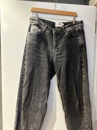 Pantalón Freeman T Porter Talla 30 Rayas Grises