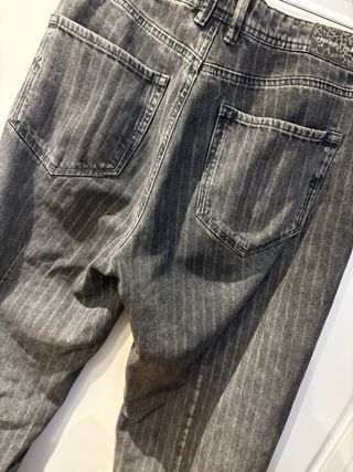 Pantalón Freeman T Porter Talla 30 Rayas Grises