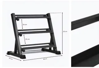 Suporte para Halteres 3 Níveis