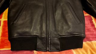 Chaqueta Schott NYC Cuero Aviador Negra.