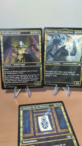 Lote 3 Cartas Magic: Serafín, Queza & Amuleto