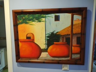 Cuadro pintado a mano acrílico