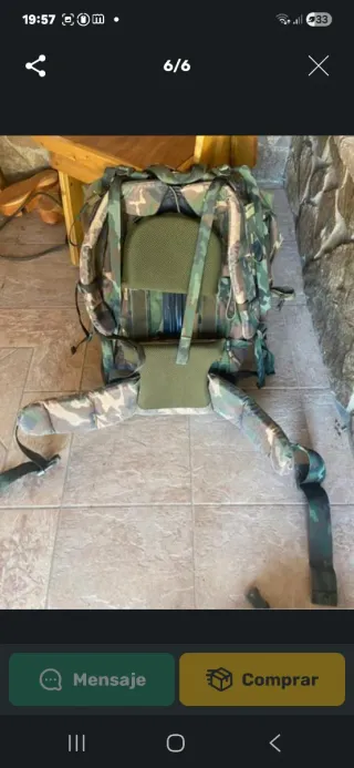 Mochila Militar Grande Camuflaje