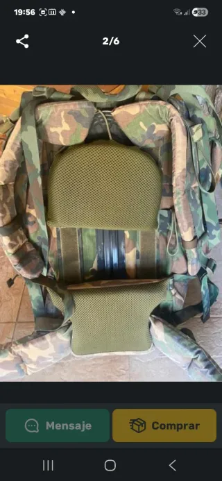 Mochila Militar Grande Camuflaje