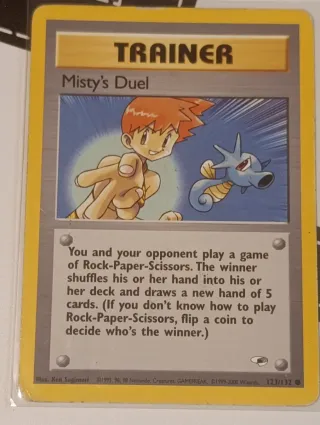 Lote 3 Cartas Pokémon Entrenador Misty