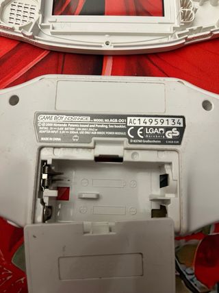 Carcasa blanca original Nintendo Game Boy Advance