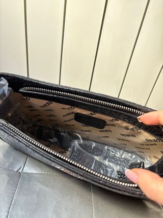 Bolso Guess Negro Cocodrilo