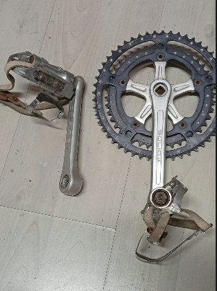 Bielas y Plato Bicicleta Carretera Aluminio