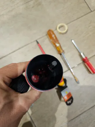 Lote herramientas:linterna- destornilladores-allen