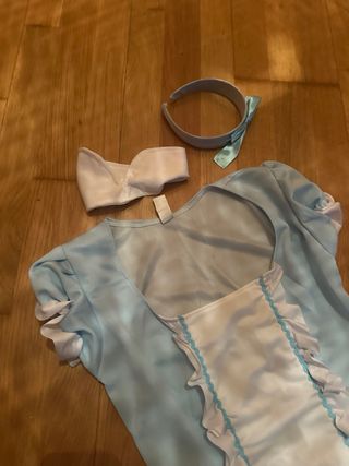 Disfraz de sirvienta azul y blanco