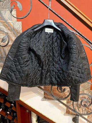 Giubbino biker in vera pelle vissuta vintage