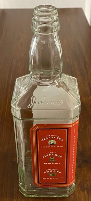 Bottiglia vuota integra JACK DANIELS cannella fire