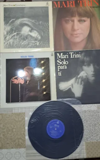 Lote 5 Vinilos LP Mari Trini Pop Rock.