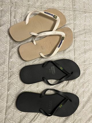 Lote 2 pares chanclas Dupe y Havaianas Talla 46