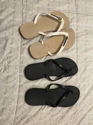 Lote 2 pares chanclas Dupe y Havaianas Talla 46